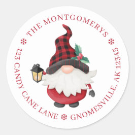 キュートクリスマス格言差出人住所 ラウンドシール