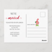 キュートクリスマス格言引っ越しましたホリデームービング ポストカード (裏面)