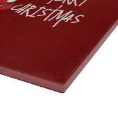 キュートクリスマス雪だるまカートゥーカスタムンホリデイ カッティングボード (角)