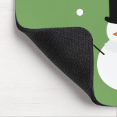 キュートクリスマス雪だるま冬フェスティバルホリデースノー マウスパッド (コーナー)