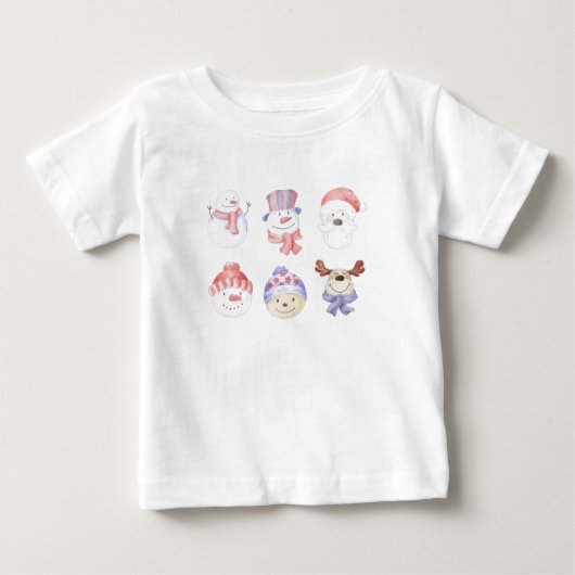 キュートクリマスベビーTシャツ ベビーTシャツ (正面)