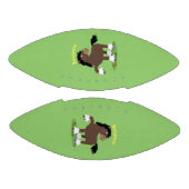 キュートクレイデール荷車を引く馬の漫画イラストレーション アメリカンフットボール (パネル)