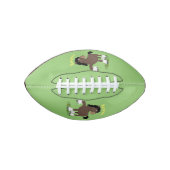 キュートクレイデール荷車を引く馬の漫画イラストレーション アメリカンフットボール (正面)