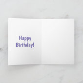 キュートクレイデール荷車を引く馬の漫画イラストレーション カード (内部)