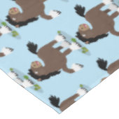 キュートクレイデール荷車を引く馬の漫画イラストレーション テーブルクロス (アングル)