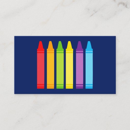 キュートクレヨンエレメンタルカスタム先生連絡情報 名刺 (正面)