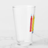 キュートクレヨンカスタム小学先生 タンブラーグラス (右)