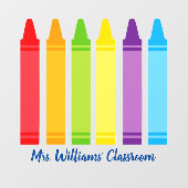 キュートクレヨン小学校先生カスタム教室 ウィンドウサイン (シート)