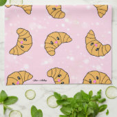 キュートクロイパーソナライズされたサンツブレックファーストベーカリーフード キッチンタオル (折り畳み)