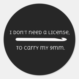 キュートクロシェおもしろいト9mmフックことわざ ラウンドシール