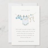 キュートクロセスラインアクアブルーベビー発表 サンキューカード (正面)