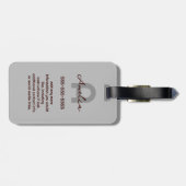 キュートクロチェットスイカフルーツネームイニシャル ラゲッジタグ (裏面横)