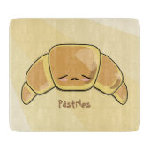 キュートクロワッサンかわいいフランスのペストリー カッティングボード (正面)