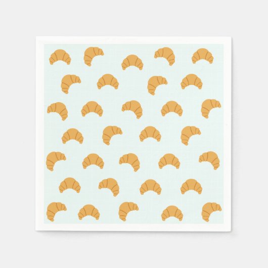 キュートクロワッサン紙ナプキンス スタンダードカクテルナプキン (正面)