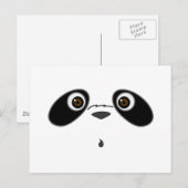 キュートクールパンダイラストレーションデザインバイカンジズ ポストカード (正面/裏面)