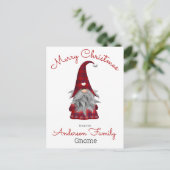 キュートク素朴リスマス格言小妖精や小人 シーズンポストカード (スタンド正面)