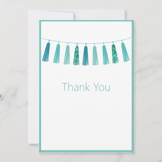 キュートグかわいらしリーングリッタータスル サンキューカード (正面)