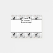 キュートグイタリアンレイハウンドパターンカスタムの色 ポストイット (正面)