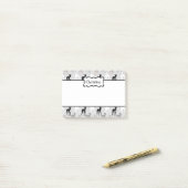 キュートグイタリアンレイハウンドパターンカスタムの色 ポストイット (デスク上)