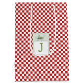 キュートグラスパーバグテーマカスタム誕生日 ミディアムペーパーバッグ (裏面)