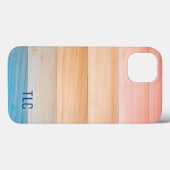 キュートグラディエントカラフルテクスチャ木目パターン Case-Mate iPhoneケース (裏面 (横))