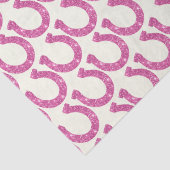 キュートグラムエレガント馬蹄型ピンクグリッター 薄葉紙 (詳細)