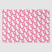 キュートグラムエレガント馬蹄型ピンクグリッター 薄葉紙 (正面)