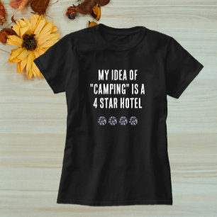 キュートグラムガール引用文キャンピングTシャツ Tシャツ