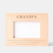 キュートグランドパ引用文カスタムウッド写真フレーム レーザー彫刻フレーム (正面)