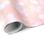 キュートグリティライトパステルベビー赤面バラピンク ラッピングペーパー (ロールコーナー)