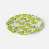 キュートグリーンアップル紙プレート ペーパープレート (アングル)