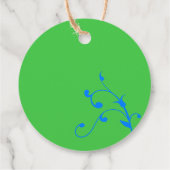 キュートグリーンオレンジピーポッド三つ子植物学感謝してい フェイバータグ (裏面)