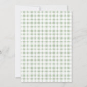 キュートグリーンサボホラマベビーシャワー招待状 サンキューカード (裏面)