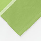 キュートグリーンストライプサファリジャングルベビーゼブラアニマル フリースブランケット (角)