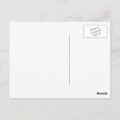 キュートグリーントラクター&バーンオータムファームサンキュー ポストカード (裏面)