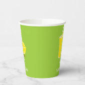 キュートグリーンネームレモネードスタンド 紙コップ (左)