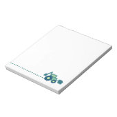 キュートグリーンバックホーおもしろいショベルディガーボーイズ ノートパッド (回転)