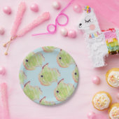 キュートグリーンフィッシュ紙プレート ペーパープレート (パーティー)