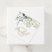 キュートグリーンユーカリプトゥスウォーターカラーブライダルシャワー フェイバータグ (インサイチュ)