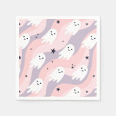 キュートグルービーハロウィーン幽霊 スタンダードカクテルナプキン (正面)