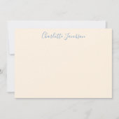 キュートグルービーラベンダージオメトリックアパーソナライズされたート ノートカード (正面)