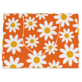 キュートグルービーレトロデイジー ラージペーパーバッグ (正面)