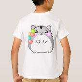キュートグレーかわいいハムスター Tシャツ (裏面)