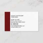 キュートグレータブビーキャットクリスマスハットクリスマス 名刺 (裏面)