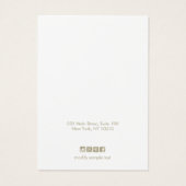 キュートグレーデイジーフローライヤリングディスプレイカード (裏面)