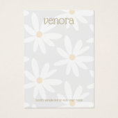 キュートグレーデイジーフローライヤリングディスプレイカード (正面)