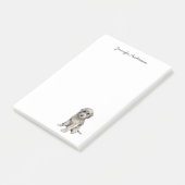 キュートグレードードルウォーターパーソナライズされたカラー犬 ポストイット (アングル)