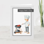 キュートグレーパパ料理バーベキューファーザーズデイ シーズンカード (正面)