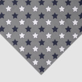 キュートグレー幾何学模様ホワイト&ブラックスター 薄葉紙 (詳細)