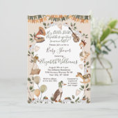 キュートグースウォーター色子供部屋ライムベビーシャワー 招待状 (スタンド正面)